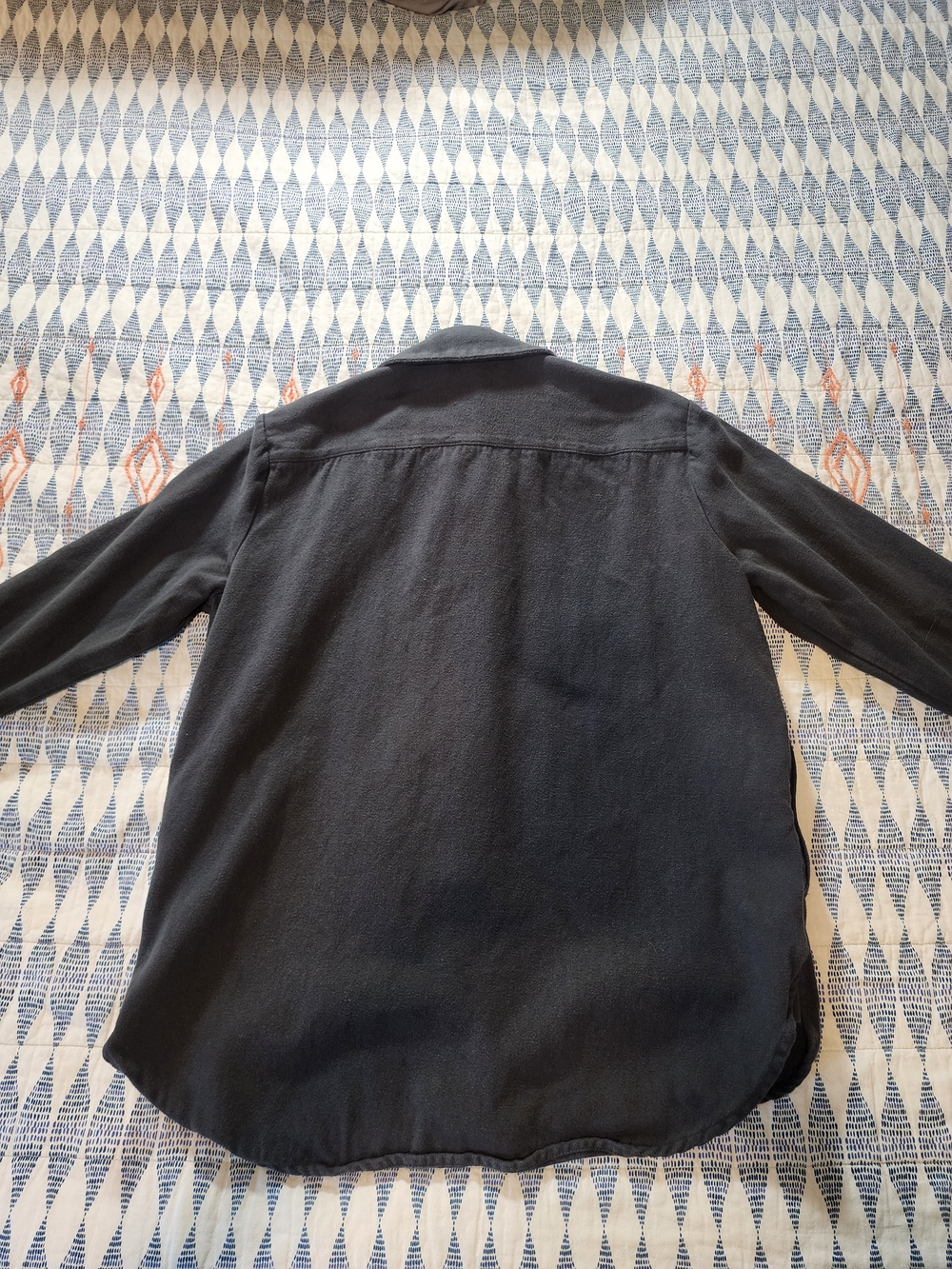 Madewell Sunday Flannel Charcoal Casual Button-Down - Picture 3 of 16